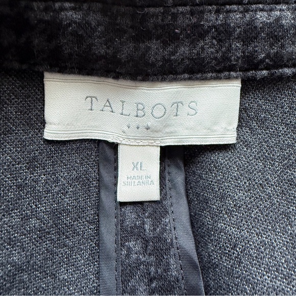 Talbots Gray Houndstooth Ponte Knit Blazer - Picture 5 of 6